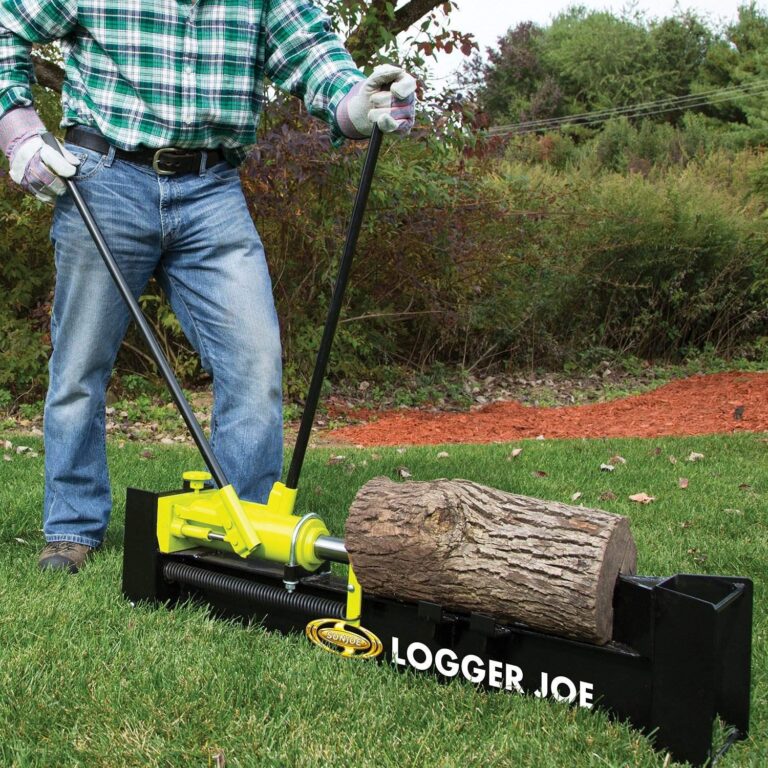 Sun Joe Hydraulic Steel Beam Log Splitter, 10 Ton Capacity Firewood Tool, Green - Image 9