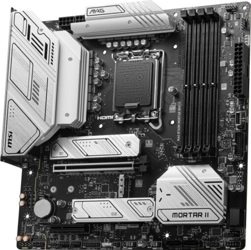 MSI MAG B760M Mortar WiFi II Gaming Motherboard (Supports 12th/13th/14th Gen Intel Processors, LGA 1700, DDR5, PCIe 5.0, M.2, 2.5Gbps LAN, USB 3.2 Gen2, HDMI/DP, Wi-Fi 6E, Bluetooth 5.3, mATX) - Image 6