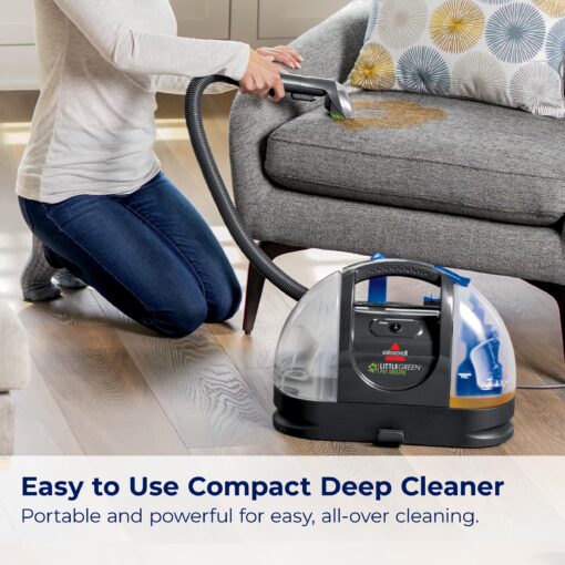 Bissell Little Green Pet Deluxe Portable Carpet Cleaner and Car/Auto Detailer, 3353, Gray/Blue - Image 5
