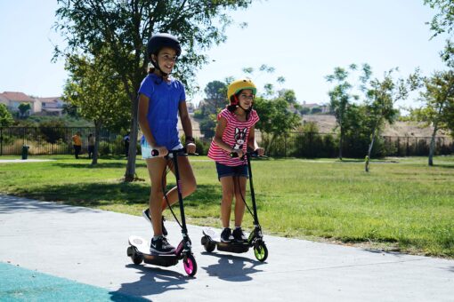Razor Power Core E90 Electric Scooter Bundle - Green and Pink - Image 3