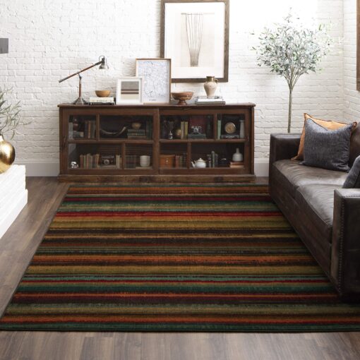 Mohawk Home Boho Stripe 7' 6" x 10' Area Rug - Multicolor - Perfect for Living Room, Dining Room, Office