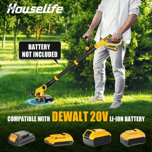 Cordless Hedge Trimmer+String Trimmer+Leaf Blower Combo Compatible with Dewalt 20v Max Battery(Tool Only), Cordless Weed Wacker & Shrub/Bush Trimmer & Electric Leaf Blowers for Lawn Care, Garden, Yard - Image 8