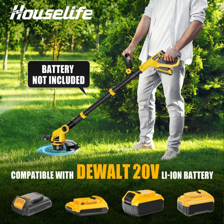 Cordless Hedge Trimmer+String Trimmer+Leaf Blower Combo Compatible with Dewalt 20v Max Battery(Tool Only), Cordless Weed Wacker & Shrub/Bush Trimmer & Electric Leaf Blowers for Lawn Care, Garden, Yard - Image 8