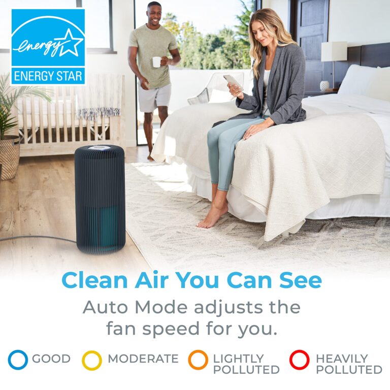 Pure Enrichment PureZone Turbo Smart Air Purifier for Large Rooms (1050 sq. ft. in 30 min.) - Energy Star Rated, 5 Stage Filtration, Smartphone Compatible, Traps Germs, Smoke, & Dust (Graphite) - Image 6