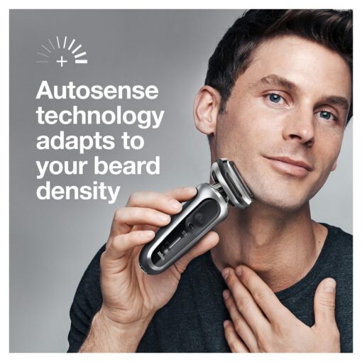 Braun Series 7 7032cs Flex Electric Razor for Men, Wet & Dry, Electric Razor, Rechargeable, Cordless Foil Shaver with Beard Trimmer and Charging Stand, Silver - Image 7