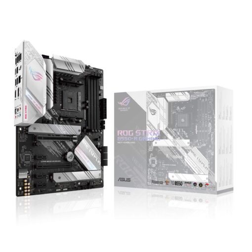 ASUS ROG Strix B550-A Gaming Desktop Motherboard - AMD B550 Chipset - Socket AM4 - ATX - 128 GB DDR4 SDRAM Maximum RAM - DIMM, UDIMM - 4 x Memory Slots - HDMI - DisplayPort - 6 x SATA Interfaces