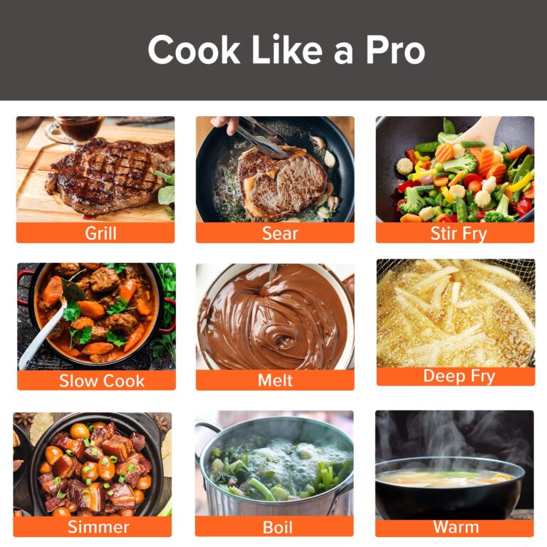 Nuwave Double Induction Cooktop, Powerful 1800W, 2 Large 8” Heating Coils, Independent Controls, 94 Temp Settings from 100°F to 575°F in 5°F Increments, 2 x 11.5” Shatter-Proof Ceramic Glass Surface - Image 7