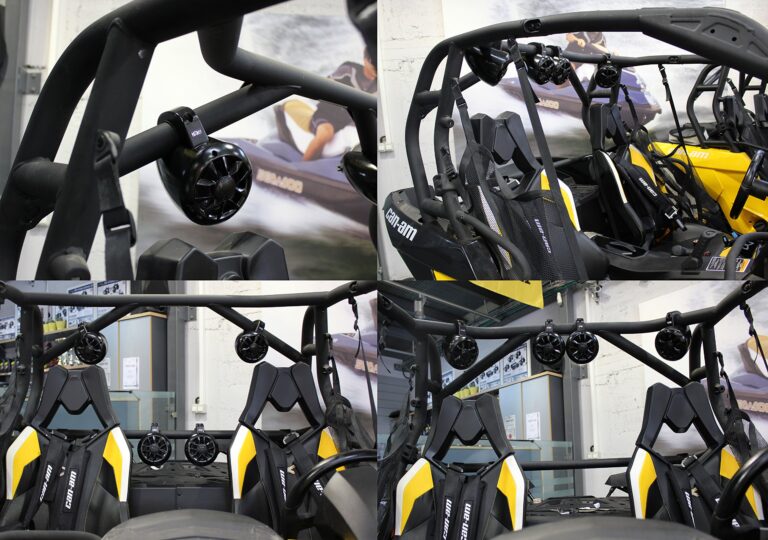 NOAM NUTV4 Quad - 4 Channels Marine Bluetooth ATV/Golf Cart/UTV Tower Speakers Stereo System - Image 4