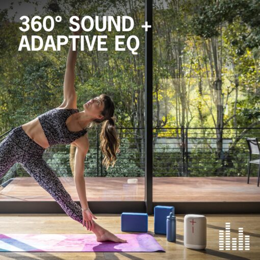 Ultimate Ears EPICBOOM, Portable Wireless Bluetooth Speaker, Big Bass and Immersive, 360-Degree Sound, Adaptive EQ, IP67 Waterproof, Floatable, 17 Hour Battery, 180 ft Range, USB C - Charcoal Black - Image 8