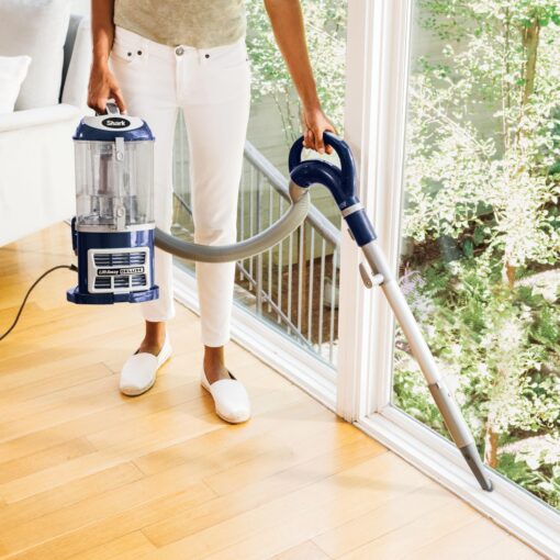 Shark NV360 Navigator Lift-Away Deluxe Upright Powerful Suction Vacuum for Hardwood Floor, Carpet, Muti-Surface Spotless Cleaning with Large Dust Cup Capacity, Swivel Steering, Blue (Renewed) - Image 8