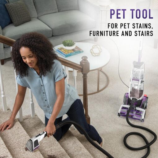 Hoover SmartWash Pet Automatic Carpet Cleaner Machine with Spot Chaser Wand and Storage Mat, Deep Cleaning Carpet Shampooer Machine, Pair with a Hoover Carpet Cleaner Solution - Image 3