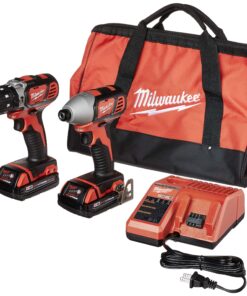 Milwaukee 2697-22CT M18 18-Volt Lithium-Ion Cordless Hammer Drill/Impact Driver Combo Kit