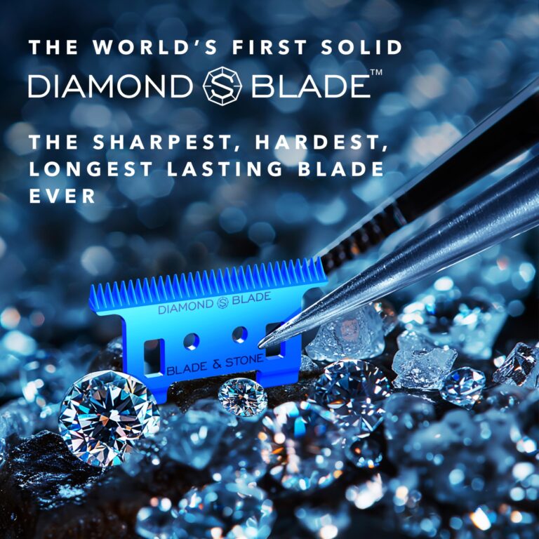 Blade & Stone Professional Hair Trimmer for Men PT301 | Diamond-S Blade | Micro-Gap Tech | 7200 RPM Durable Motor, All-Metal, Cordless Hair Trimmer - Big Blue - Image 8