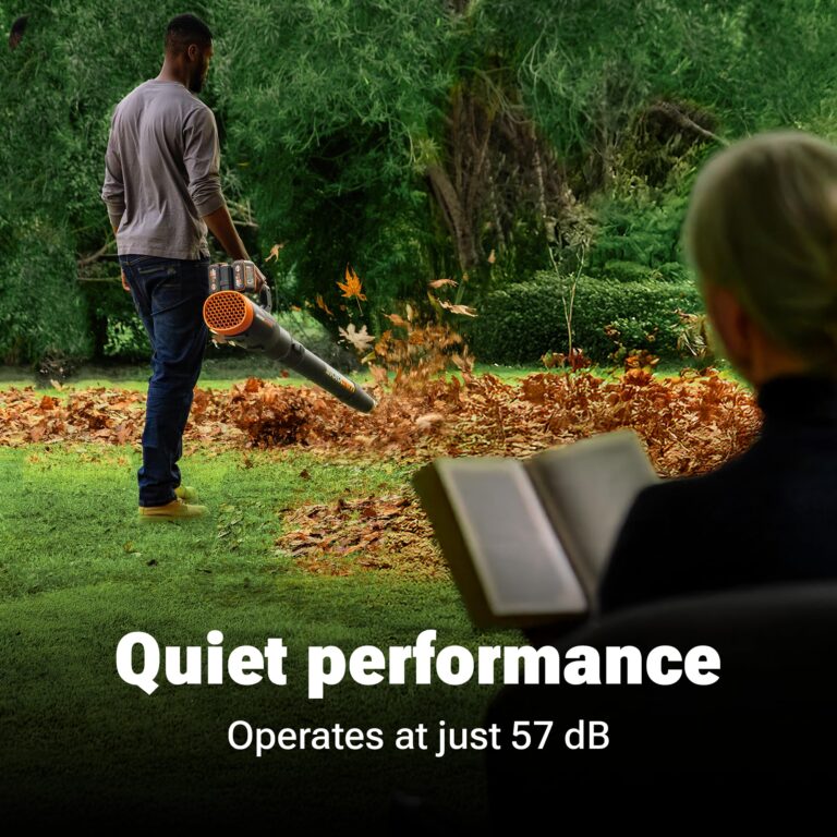 WORX Nitro 40V Cordless Leaf Blower, Quiet Electric Leaf Blower Cordless with Battery and Charger for Lawn Care Up to 180 MPH & 530 CFM, PowerShare, WG581.1 - Image 7