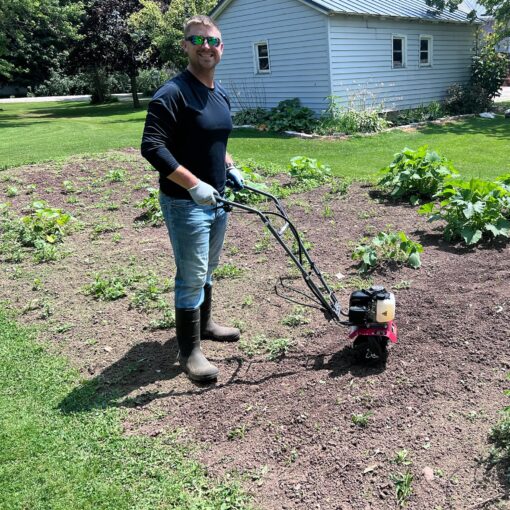 Thunderbay Cultivator 4Cycle 40cc Gas Powered Tiller w/Adjustable 4 Steel Tines Small Rototiller - Image 2