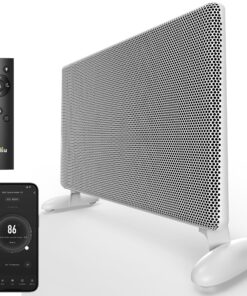 Ballu Mica Infrared Space Heater Indoor Use,1500W Electric Panel Heater with Program Thermostat,Wifi App Control,Portable Stand Wall Mount Room Heater for Large Room Energy Efficient,Work with Alexa