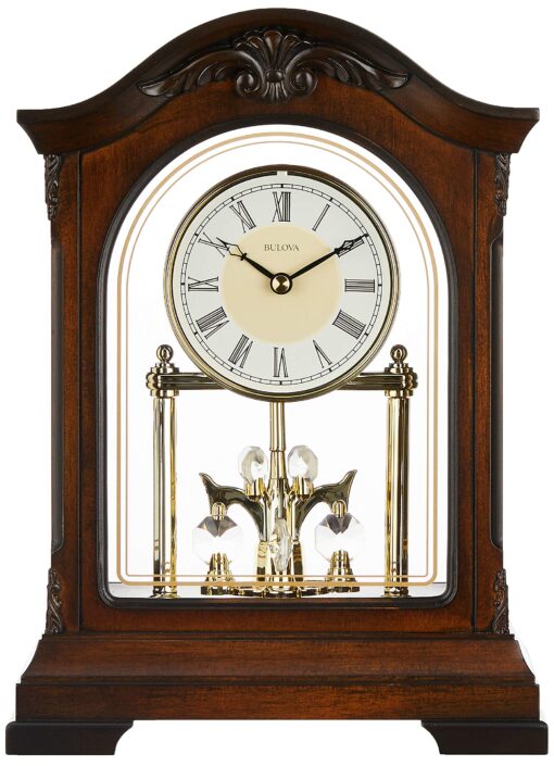 Bulova B1845 Durant Chiming Clock, Walnut - Image 4
