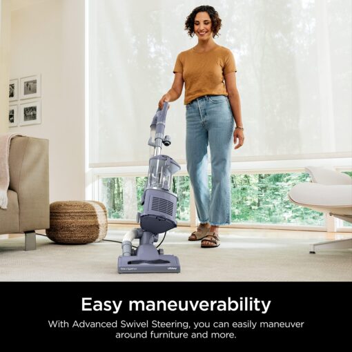 Shark NV352 Navigator Lift Away Upright Vacuum, Hepa Filter, Anti-Allergen Technology, Swivel Steering, Ideal for Carpet, Stairs, & Bare Floors, with Wide Upholstery & Crevice Tools, Lavender - Image 3