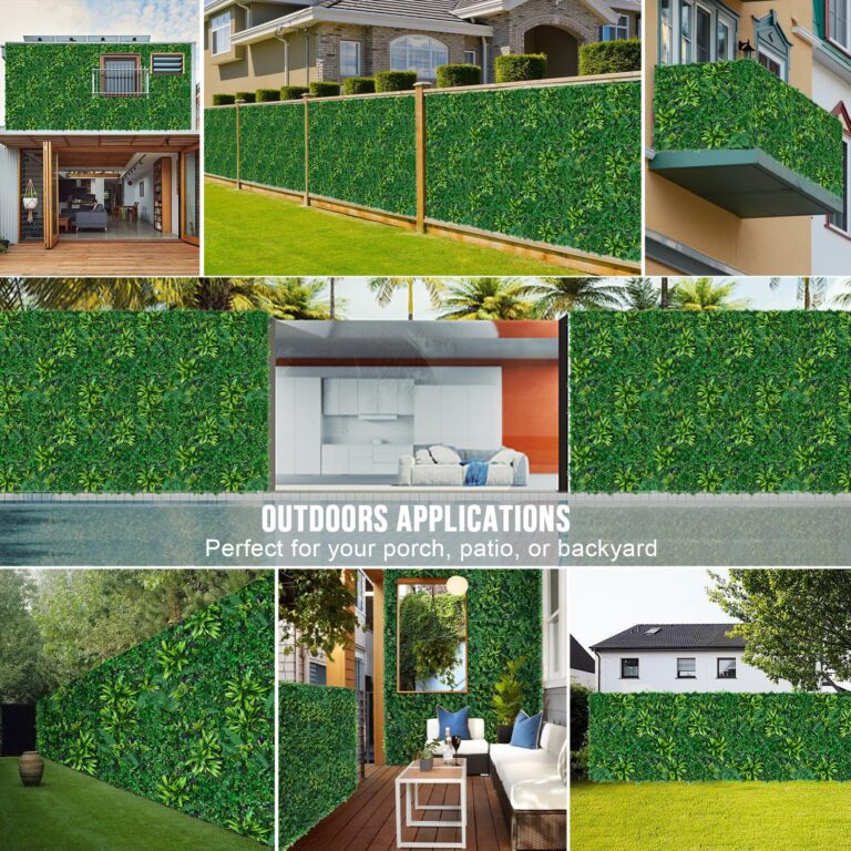 Grooy Artificial Boxwood Panels, Grass Wall Panels 20"x20"(12pcs), Privacy Hedge Fence Screen with UV Protection, Fake Greenery Backdrop for Indoor Wedding and Outdoor Garden Backyard - Image 2