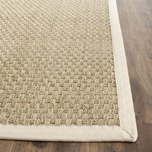 SAFAVIEH Natural Fiber Collection X-Large Area Rug - 2'6" x 22', Natural & Ivory, Border Basketweave Seagrass Design, Easy Care, Ideal for High Traffic Areas in Living Room, Bedroom (NF114J) - Image 5