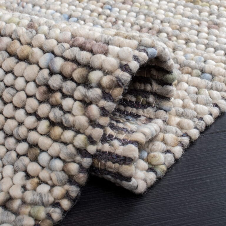 SAFAVIEH Natura Collection Runner Rug - 2'3" x 8', Ivory & Multi, Handmade Farmhouse Wool, Ideal for High Traffic Areas in Living Room, Bedroom (NAT620D) - Image 4