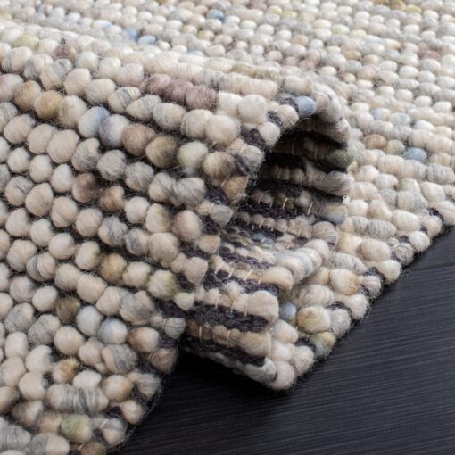 SAFAVIEH Natura Collection Area Rug - 6' x 9', Ivory & Multi, Handmade Farmhouse Wool, Ideal for High Traffic Areas in Living Room, Bedroom (NAT620D) - Image 3