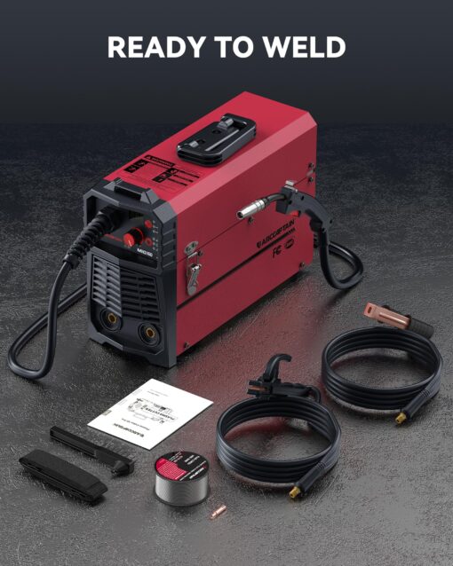 ARCCAPTAIN 130A MIG Welder, 110V Flux Core MIG Welder/Lift TIG/Stick 3 in 1 Welding Machine with Synergy, IGBT Inverter Portable Gasless Welder Equipment with Welding Gun and 2lb Welding Wire - Image 2