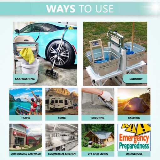 Calliger Clothes Wringer - Better Moisture Removal than Portable Washing Machine/Portable Dryer - Heavy Duty Off Grid Perfect Towel/Laundry Wringer for Chamois Cloth, Tile Sponge, etc. - Image 3