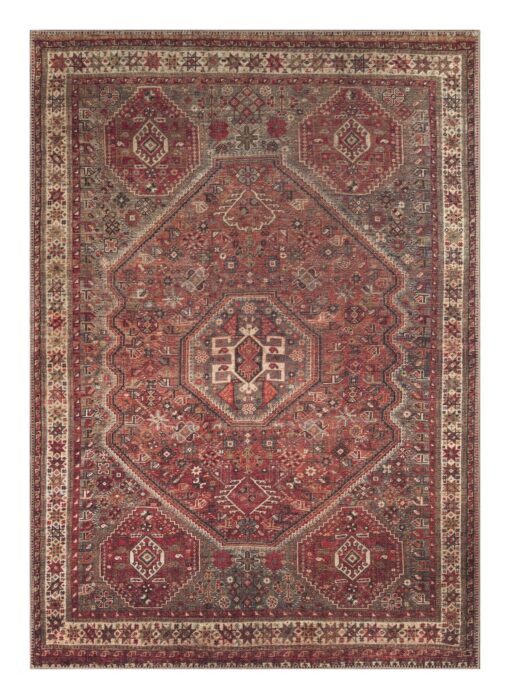 Keen Home Design 6x9 Rug - Machine Washable Area Rug with Non-Slip Backing, Ideal for Living Room, Dining Room, Bedroom - Vintage, Easy Clean, Durable, Low Pile Rug - (6' x 9') - Image 8