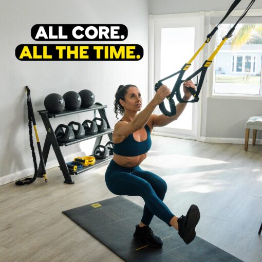 TRX All-in-ONE Suspension Training System: Full Body Workouts for Your Home Gym, Travel, and Outdoors | Includes Indoor & Outdoor Anchors, Workout Guide and Video Downloads - Image 3