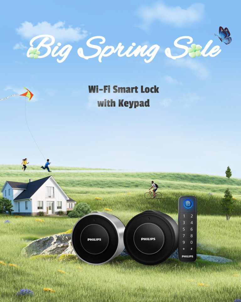 Philips WiFi Smart Lock with Fingerprint Keypad, Turn Your Existing Deadbolt into Smart Door Lock, Built-in WiFi, APP Remote Control, Keyless Entry Door Lock, Auto-Locking, Status Logging, Black - Image 9