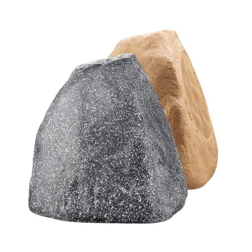 OSD 8" Grey Outdoor Rock Speaker 200W Weather Resistant Passive Stereo Pair RX805