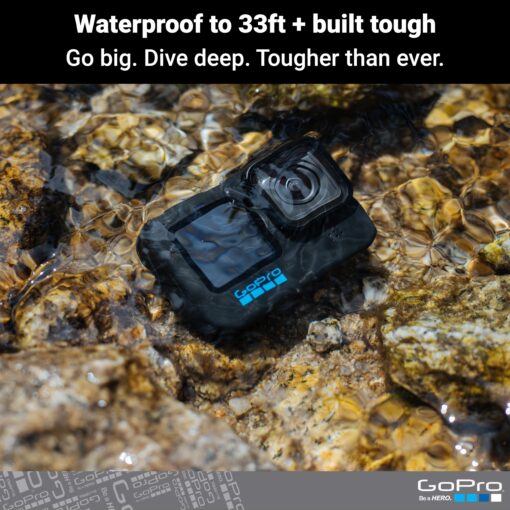 GoPro HERO10 Black- E-Commerce Packaging - Waterproof Action Camera with Front LCD & Touch Rear Screens, 5.3K60 Ultra HD Video - Image 4
