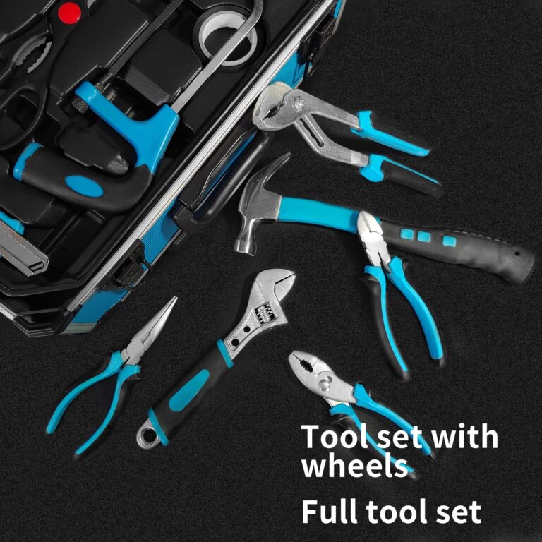Arcwares 799pcs Aluminum Trolley Case Tool Set Silver, House Repair Kit Set, Household Hand Tool Set, with Tool Belt - Image 8