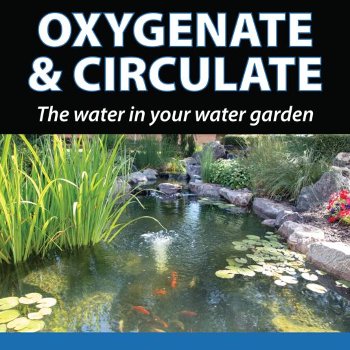 CrystalClear KoiAir Mini, Complete Pond Aeration Kit, Water Garden Oxygenation Bubbler System Adds Oxygen to Koi & Fish Ponds, Outdoor Diaphragm Compressor Pump, Air Line & Submersible Diffuser Stick - Image 7