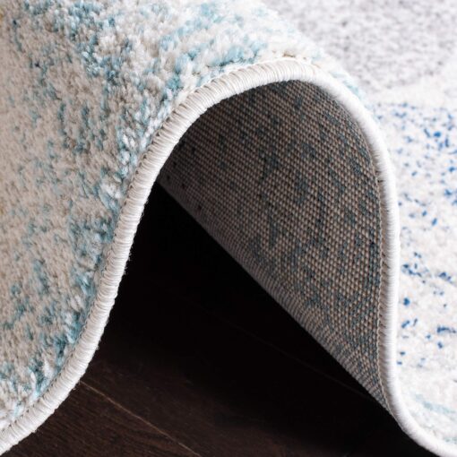 SAFAVIEH Madison Collection 9' x 12' IvoryBlue MAD604D Glam Ogee Trellis Distressed Non-Shedding Living Room Bedroom Dining Home Office Area Rug - Image 6