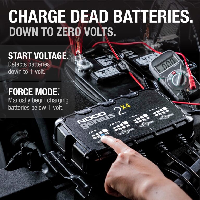 NOCO GENIUS2X4, 4-Bank, 8A (2A/Bank) Smart Car Battery Charger, 6V/12V Automotive Charger, Battery Maintainer, Trickle Charger, Float Charger and Desulfator for Motorcycle, ATV and Lithium Batteries - Image 6