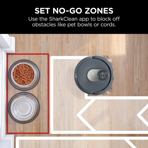 Shark AV2001 AI Robot Vacuum with Self-Cleaning Brushroll, Object Detection, Advanced Navigation, Home Mapping, Perfect for Pet Hair, Compatible with Alexa, Gray - Image 2