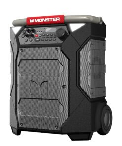 Monster Rockin’ Roller 270 Indoor/Outdoor Portable Bluetooth Speaker | up to 200W of 270 Degree Sound & up to 100 Hours of Playtime