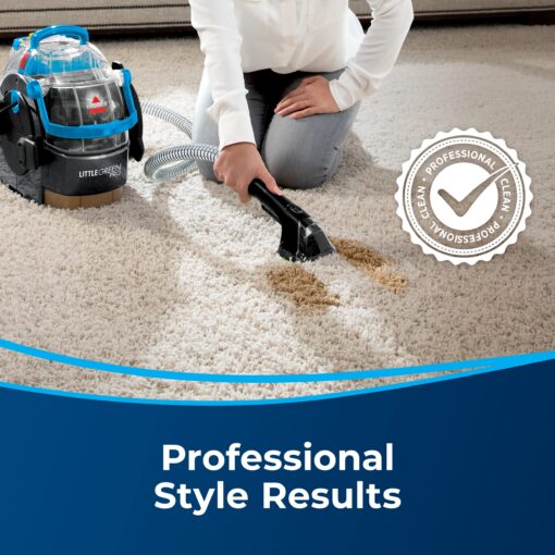 Bissell Little Green Pro Portable Carpet & Upholstery Cleaner and Car/Auto Detailer with Deep Stain Tool, 3" Tough Stain Tool, Plus Two 8 oz. Trial-Size Formulas, 3194 - Image 3
