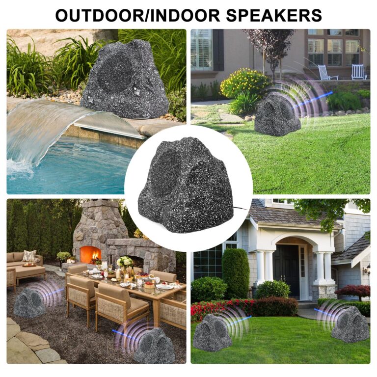 STUDIOFINIX Outdoor Rock Speakers Waterproof, 600 Watt 8 Inch Superior Timbre IPX7 Weatherproof Design for Garden,Patio,Pool,Deck,BBQ (Pair) - Image 3