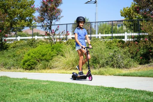 Razor Power Core E90 Electric Scooter Bundle - Green and Pink - Image 2