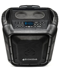 ECOXGEAR EcoBoulder+ GDI-EXBLD810 Rugged Waterproof Floating Portable Bluetooth Wireless 100 Watt Speaker and PA System (Gray)