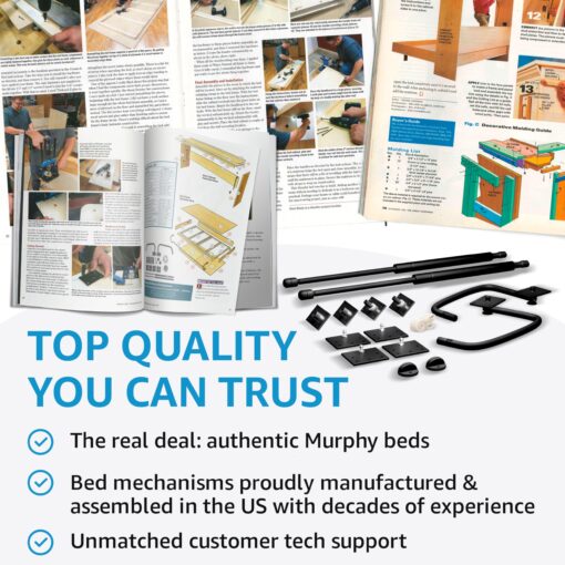 Create-A-Bed Full Size Deluxe Murphy Bed Kit, Vertical - Image 3