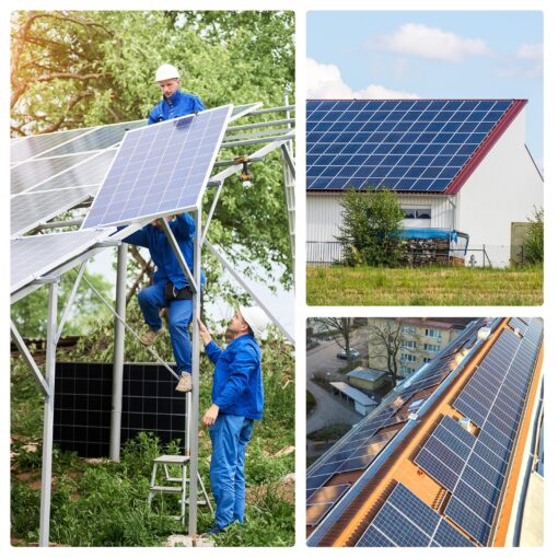 WERCHTAY Solar Panel Kit 200W Solar Panels 30A PWM Solar Charge Controller A+ Cell Solar Panel Cables Connectors Brackets for RV Boats Battery Marine Home Outdoor Off-Grid System - Image 2