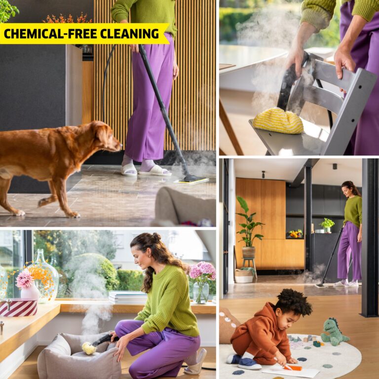 Kärcher Steam Cleaner, Multi Purpose, Power Steamer, Chemical-Free, 40 Sec Heat-Up, for Grout, Tile, Hard Floors, Appliances & More - SC 3 Easy Fix - Image 7
