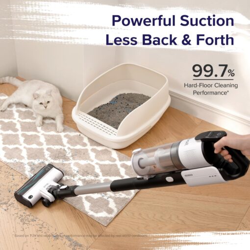 LEVOIT Cordless Vacuum Cleaner, Stick Vac with Tangle-Resistant Design, Up to 50 Minutes, Powerful Suction, Rechargeable, Lightweight, and Versatile for Carpet, Hard Floor, Pet Hair, LVAC-200 - Image 5