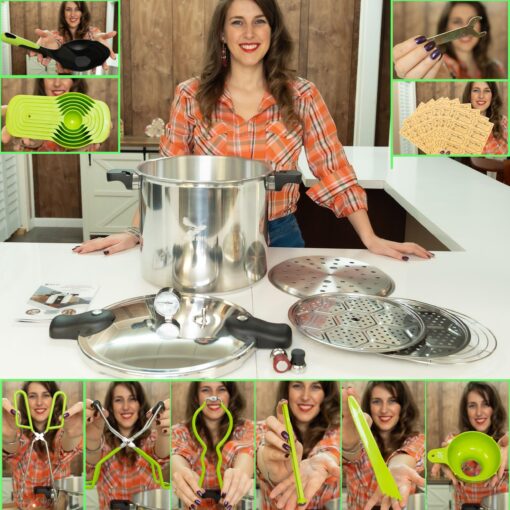 Supa Ant Pressure Canner 23 Quart with Canning Supplies - Canner Pressure Cooker for Canning - Can Cooker - Pressure Pot - Canning Pressure Cooker - Pressure Canner Kit - Pressure Canner with Gauge - Image 5