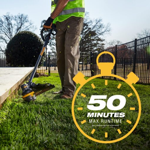 Cat DG610 60V 15” Brushless String Trimmer Cordless with Dual Line Bump Feed Head, Edger with Quick Line Load, Weed Trimmer with ECO Mode for Extended Runtime – Battery & Charger Included - Image 11