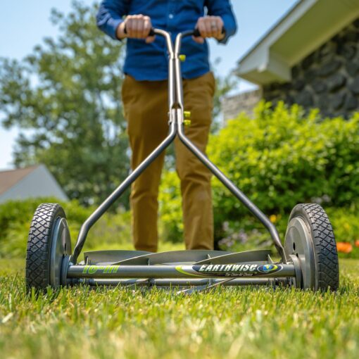 Earthwise 16-Inch 7-Blade Push Reel Lawn Mower (1715-16EW) + American Lawn Mower SK-2 Reel Lawn Mower Hand Sharpener - Image 5